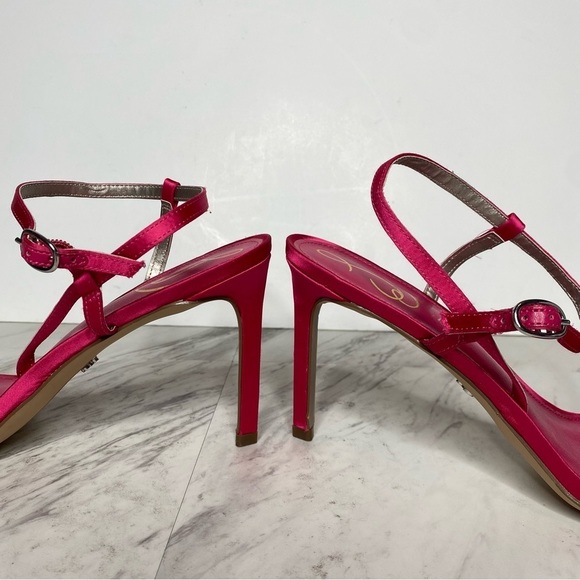 Sam Edelman Daisie Fuchsia Stiletto Heeled Sandal Pump 9 1/2 - Picture 7 of 15